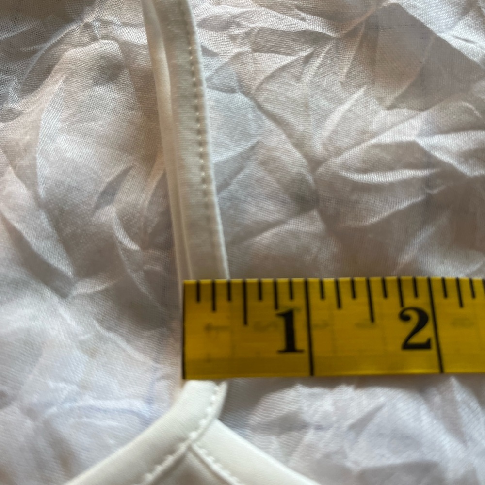 Adrianna Papell Egg Shell/Off White Spaghetti Strap Camisole Tank - Picture 8 of 9